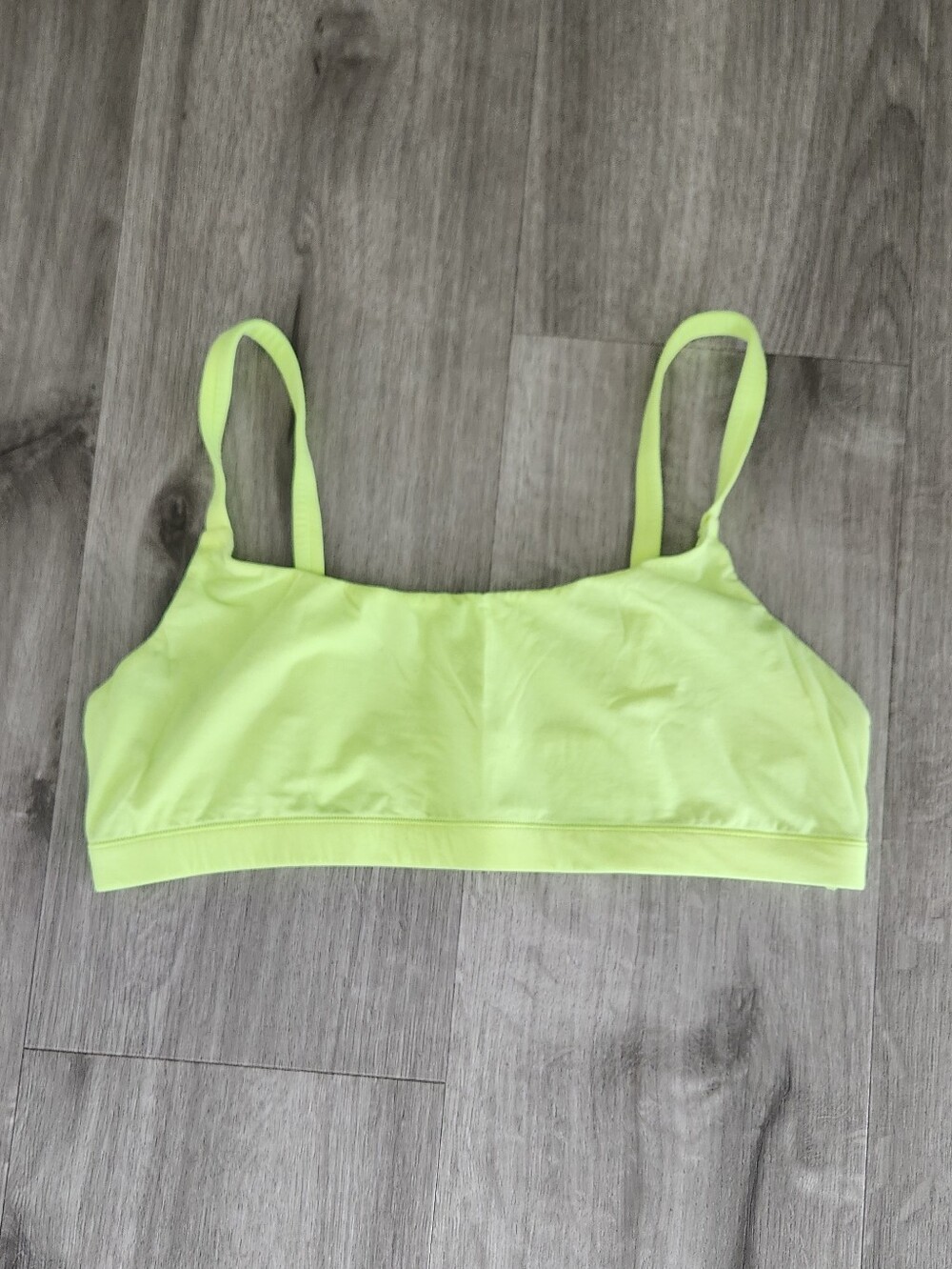 Skims Fits Everybody Scoop Neck Bralette Neon Highlighter Yellow XL